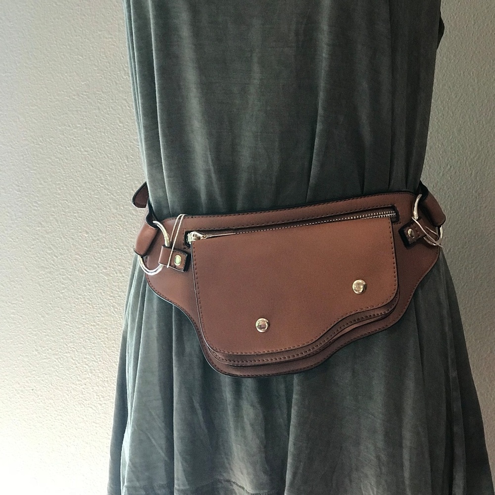 Isabelle Vegan Leather Mint Belt Bag Fanny Pack - Picture 4 of 7